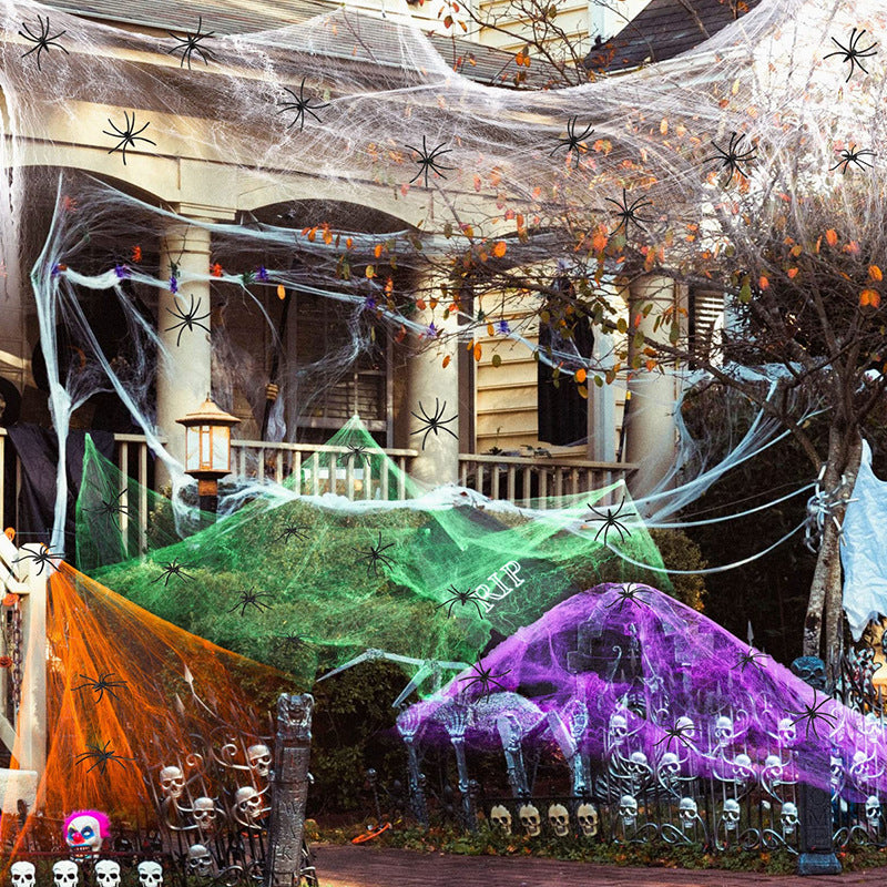Halloween Spiderweb Decorating Kit
